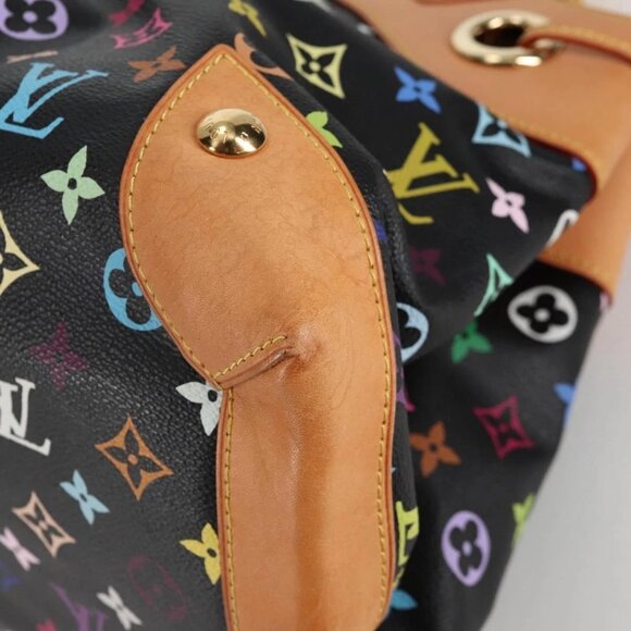 LOUIS VUITTON Monogram Multicolor Ursula Tote Bag Black M40124 LV Auth 138074V - Picture 3 of 16